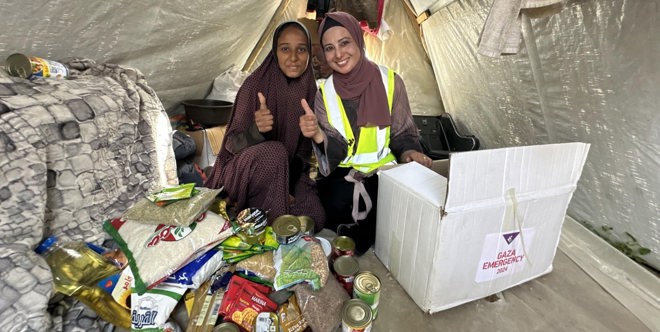 Colis alimentaire pour Gaza