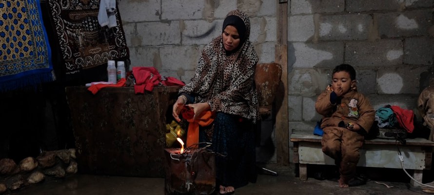 Témoignage de Gaza : Um Yazan face à l'hiver brutal