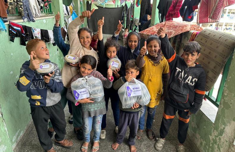 Dons de repas chauds pour Gaza