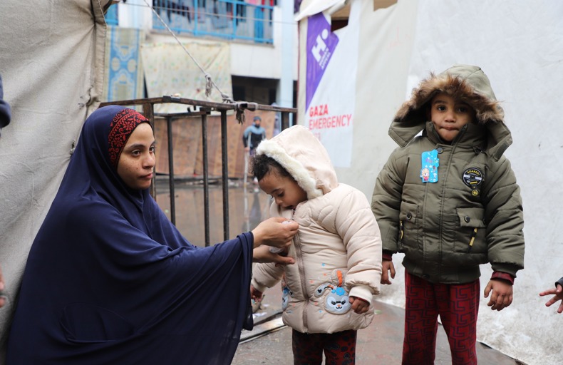 Vetements d'hiver pour Gaza